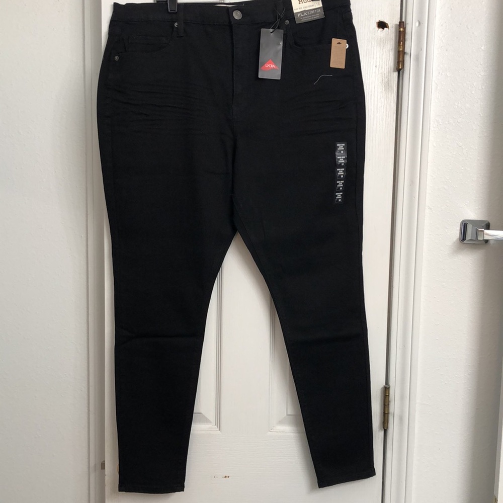 **New Ladies MUDD Black Jean Leggings Size Size 18